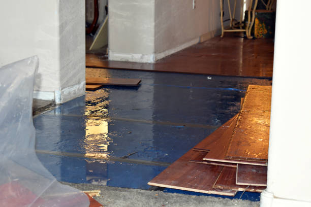 Professional Flood Damage Repair technician working in Caldwell, TX